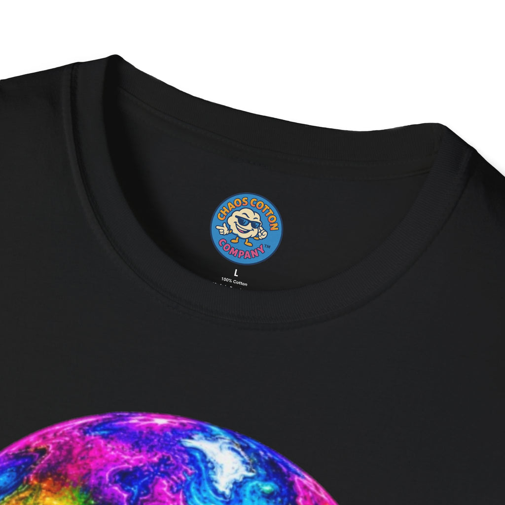 Rainbow Drip Earth T-Shirt