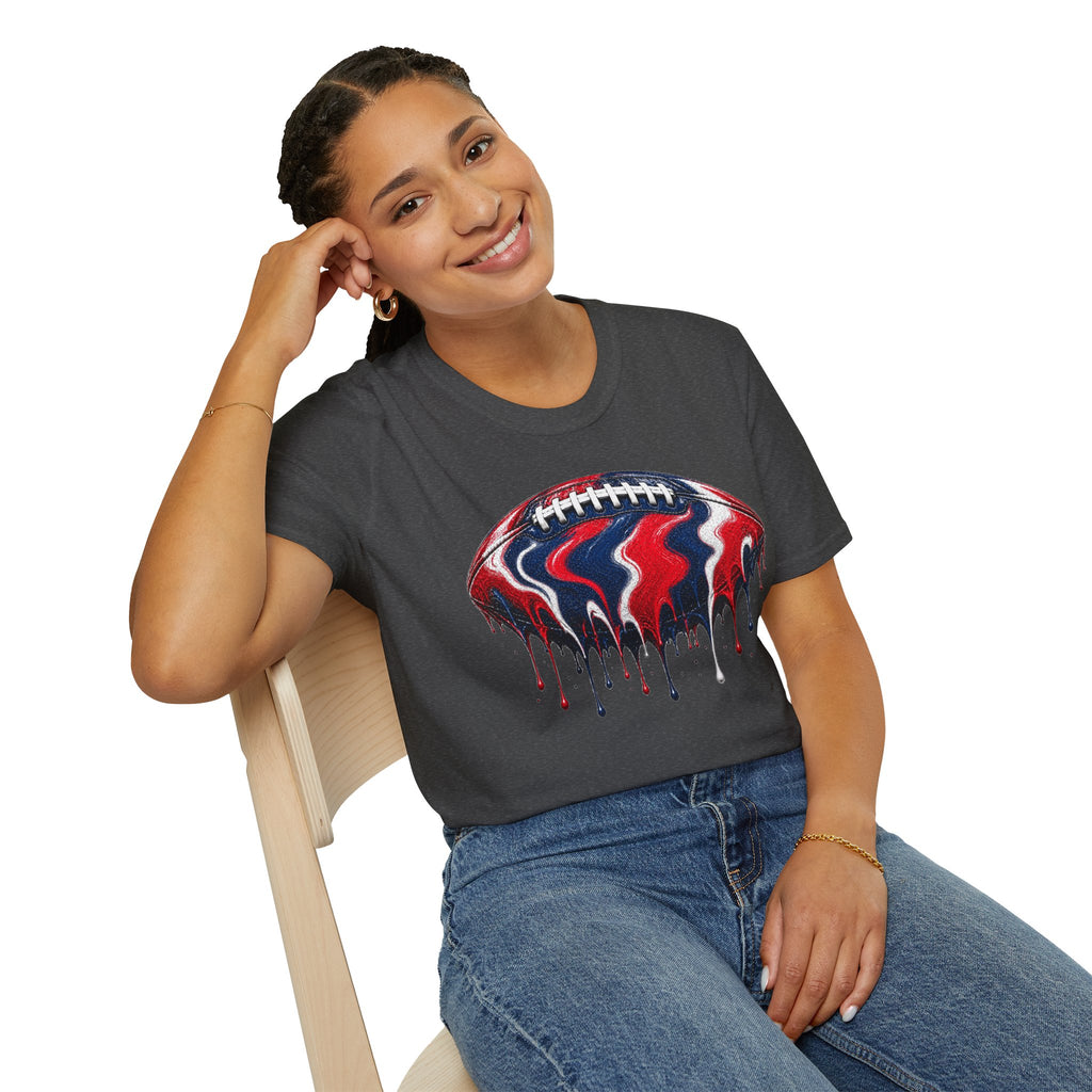 Ole Miss Drip Football T-Shirt