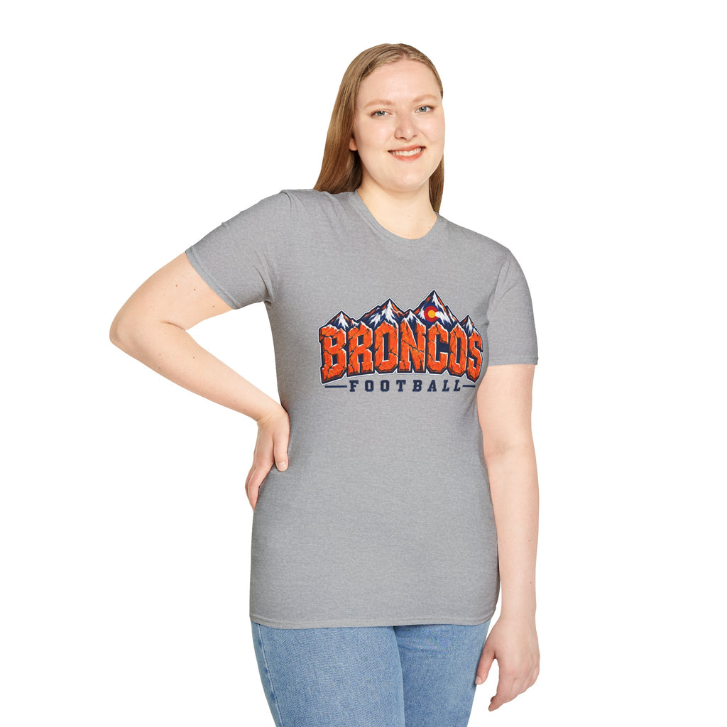 Broncos Football Mountain T-Shirt (V4)