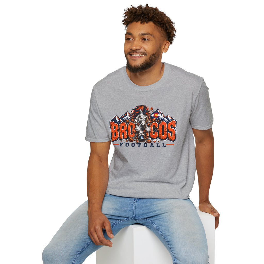 Broncos Football Mountain T-Shirt (V5)