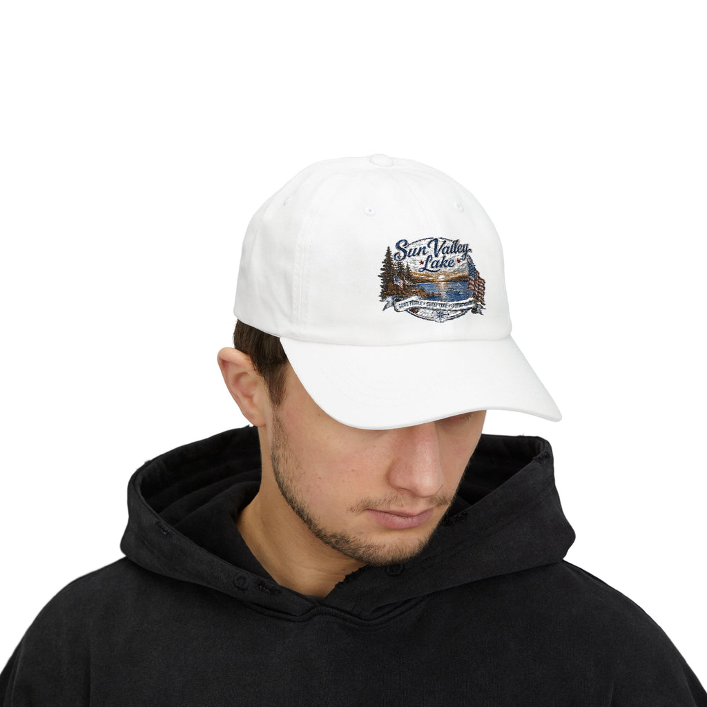 Sun Valley Lake Embroidered Cap - Adjustable Lake Life Hat