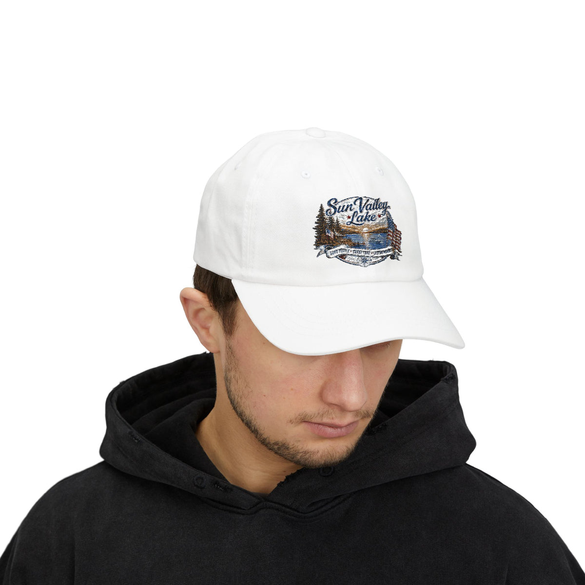 Sun Valley Lake Embroidered Cap - Adjustable Lake Life Hat