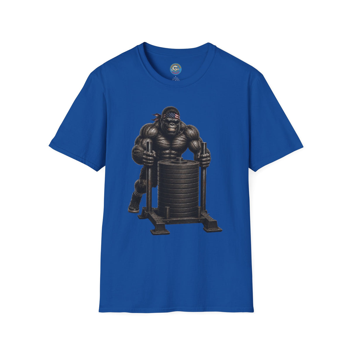 Gorilla Weightlifting T-Shirt (Pushing Sled)