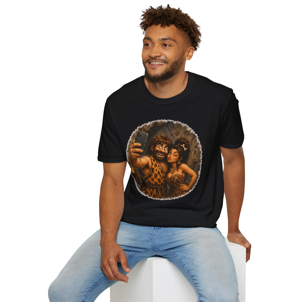 Caveman Couple Selfie T-Shirt