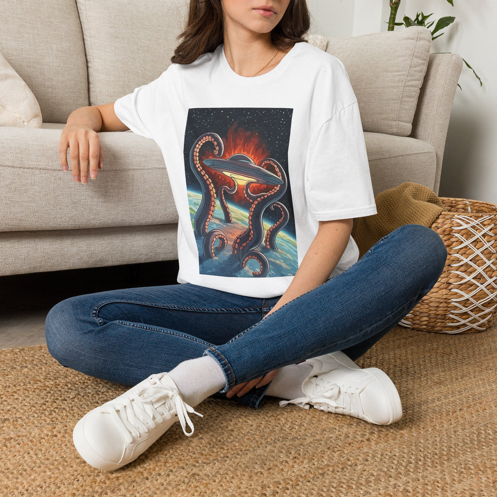UFO & Giant Space Octopus T-Shirt