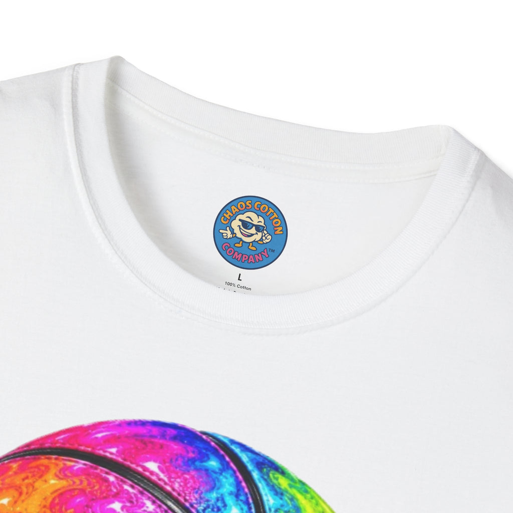 Rainbow Drip Basketball T-Shirt