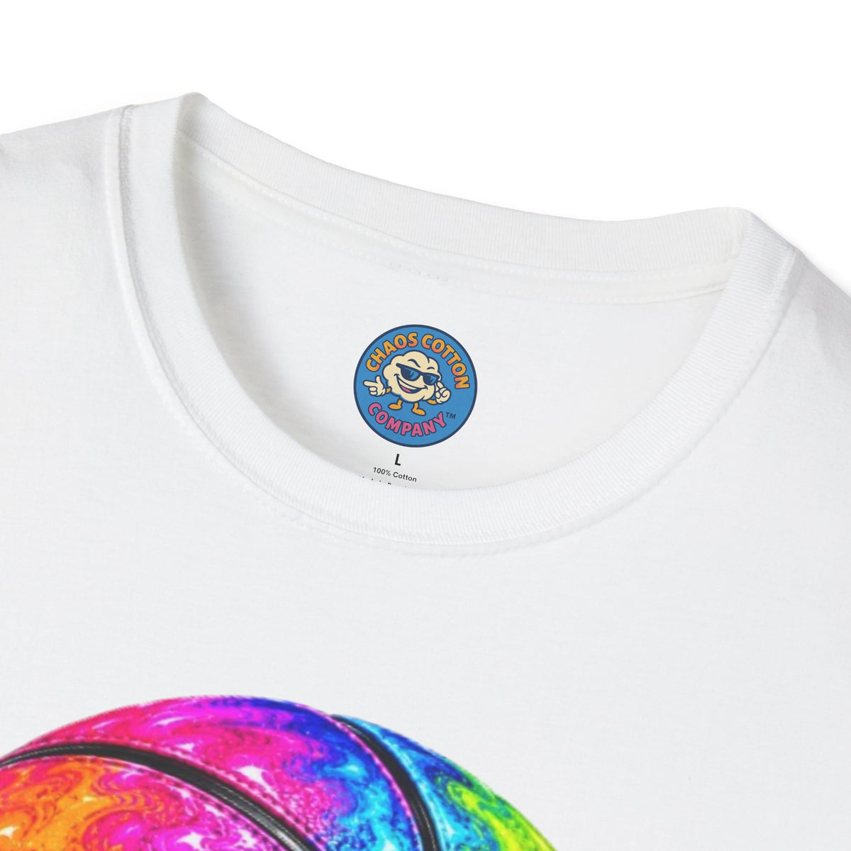 Rainbow Drip Basketball T-Shirt