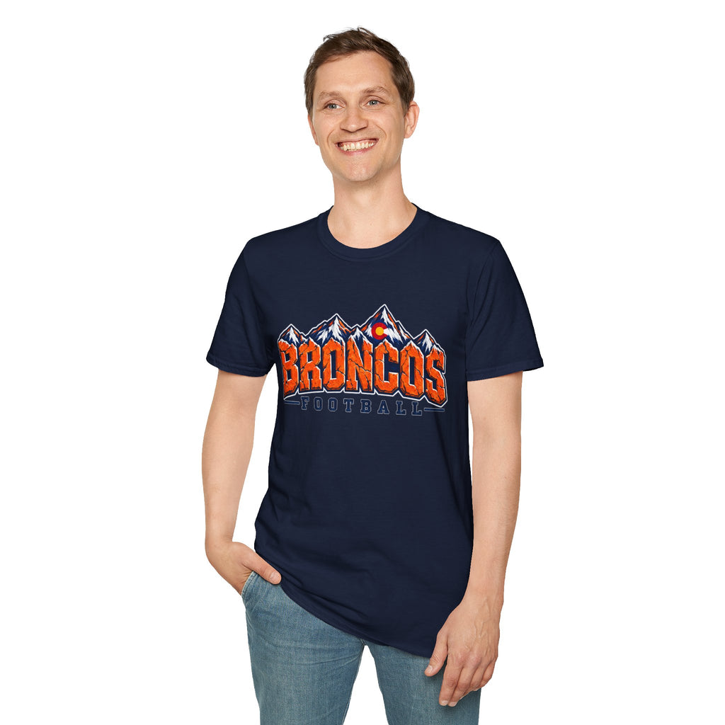 Broncos Football Mountain T-Shirt (V4)