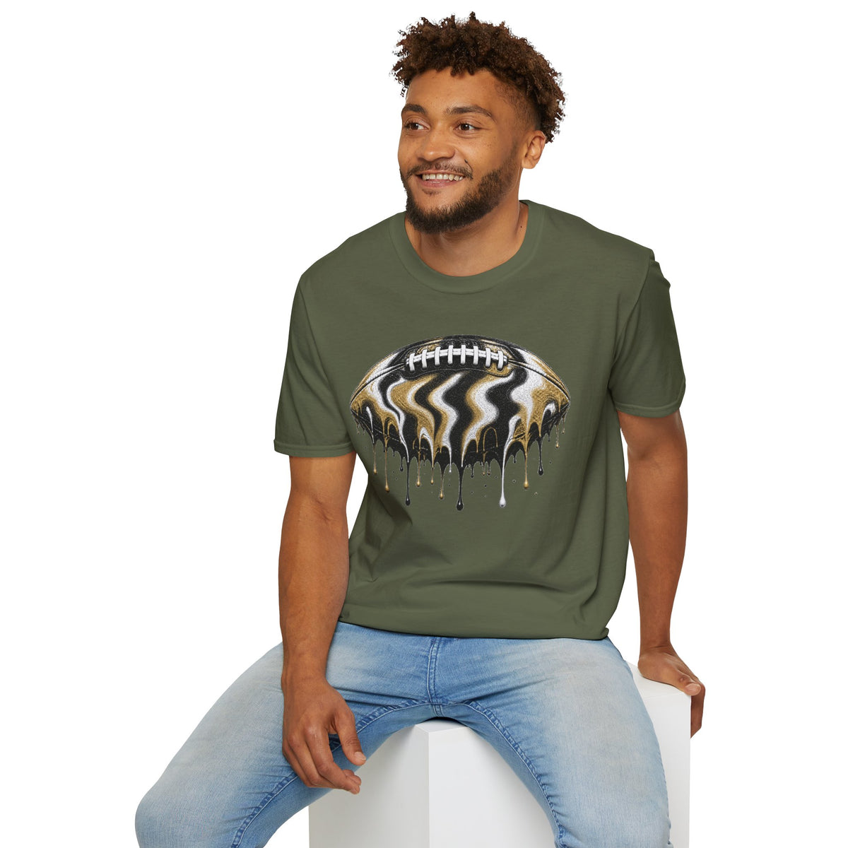 Vanderbilt Commodores Drip Football T-Shirt