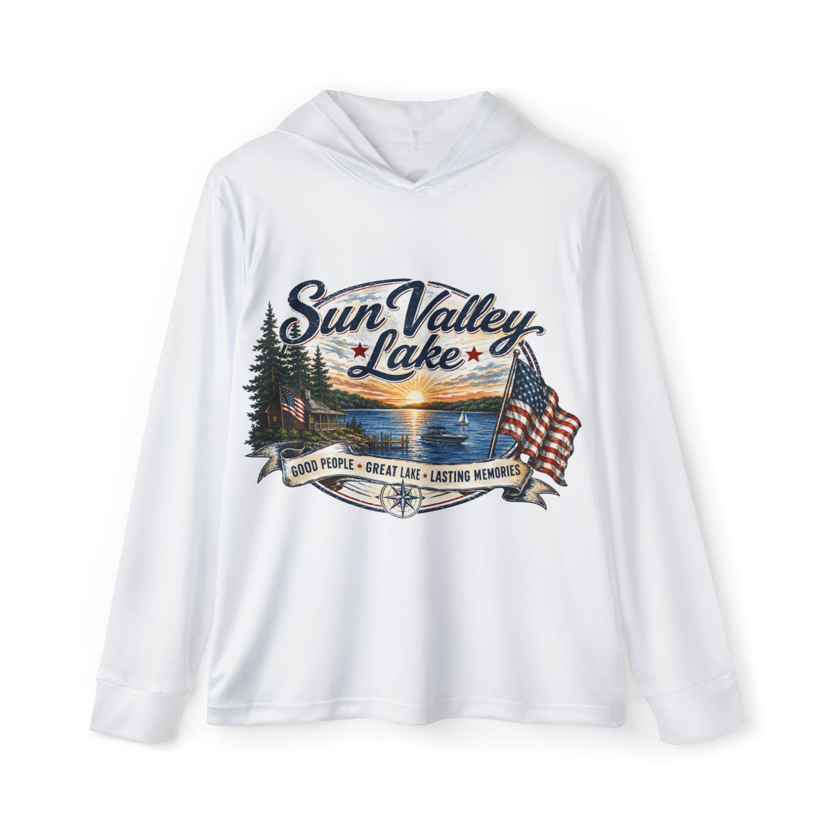 Sun Valley Lake UPF 50+ Performance Sun Hoodie