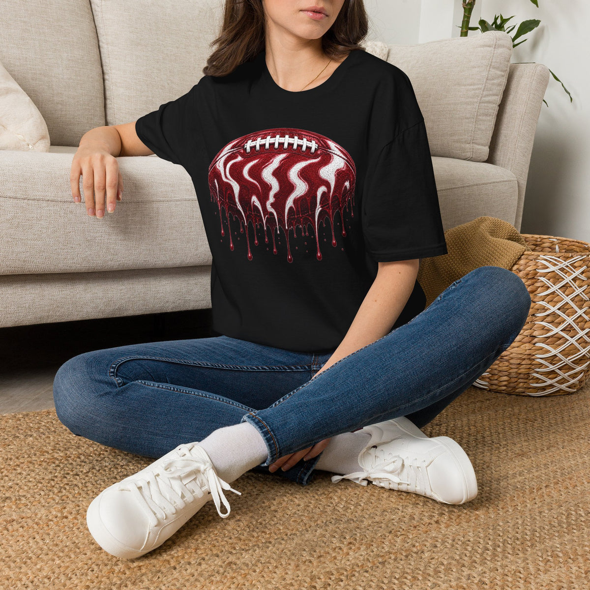Arkansas Razorbacks Football Drip T-Shirt
