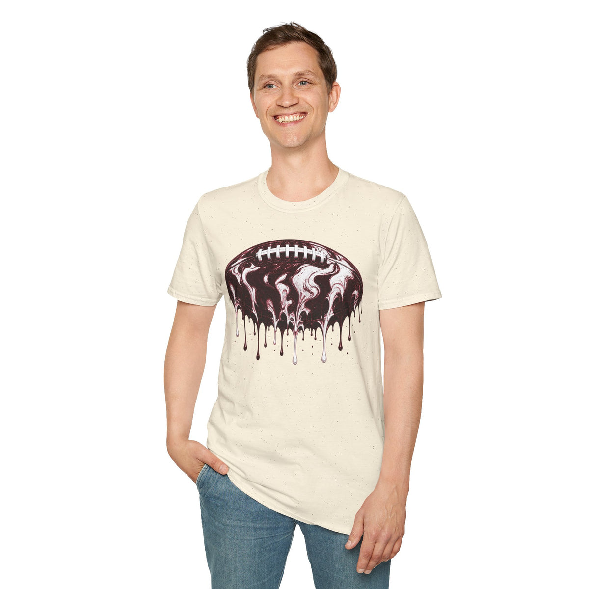 Mississippi State Bulldogs Drip Football T-Shirt