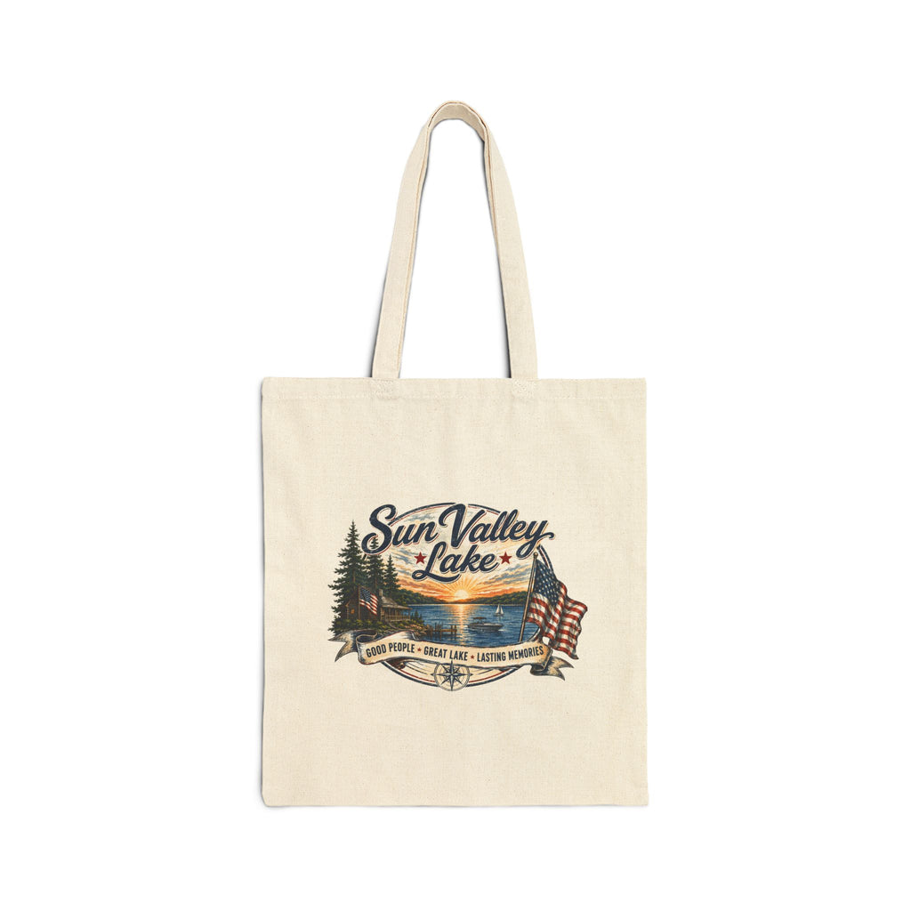 Sun Valley Lake Canvas Tote Bag