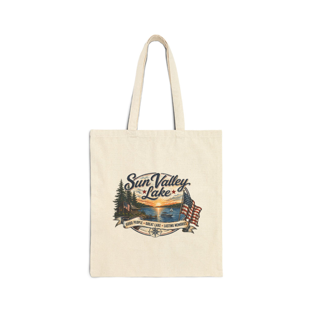 Sun Valley Lake Canvas Tote Bag