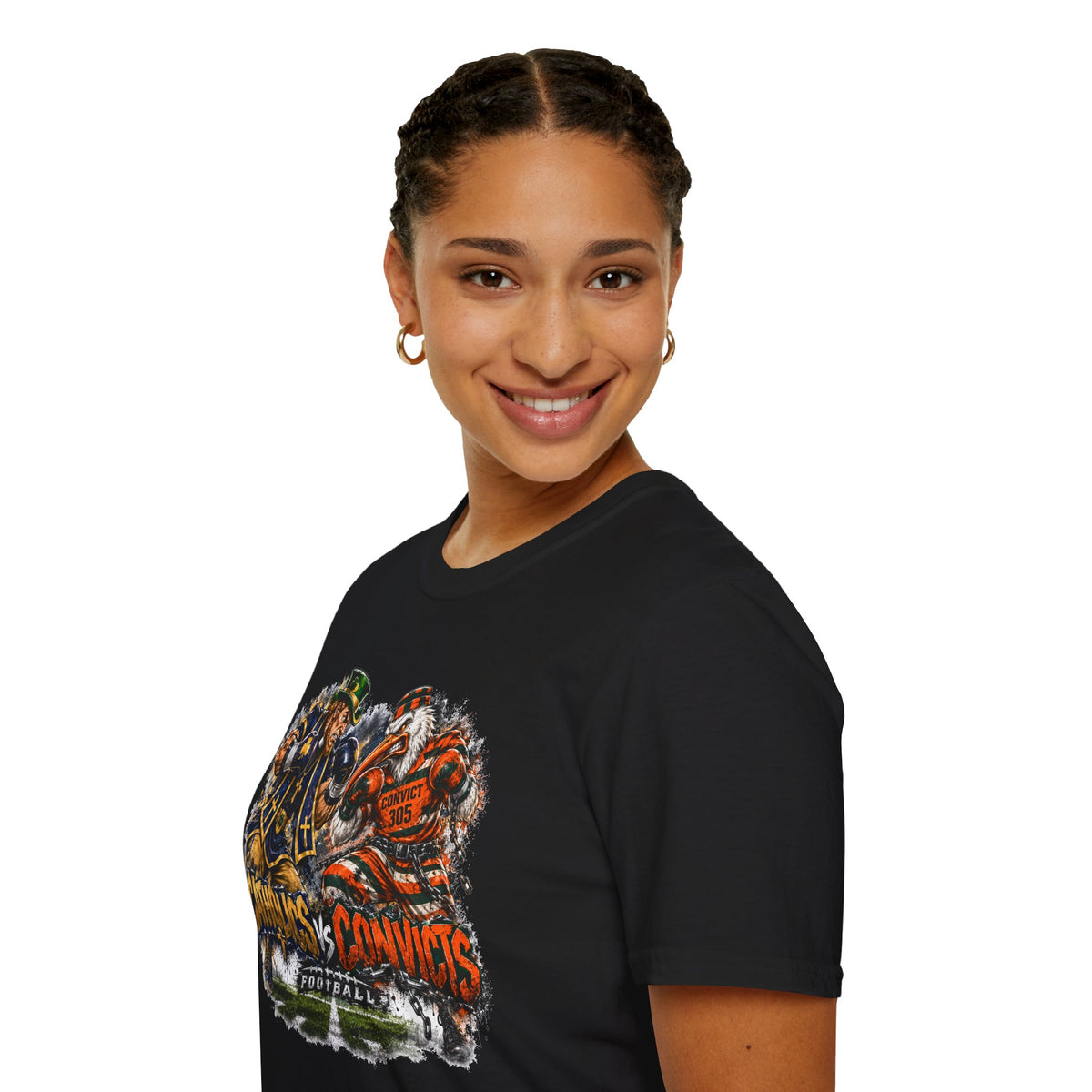 Catholics vs Convicts Rivalry Football T-Shirt