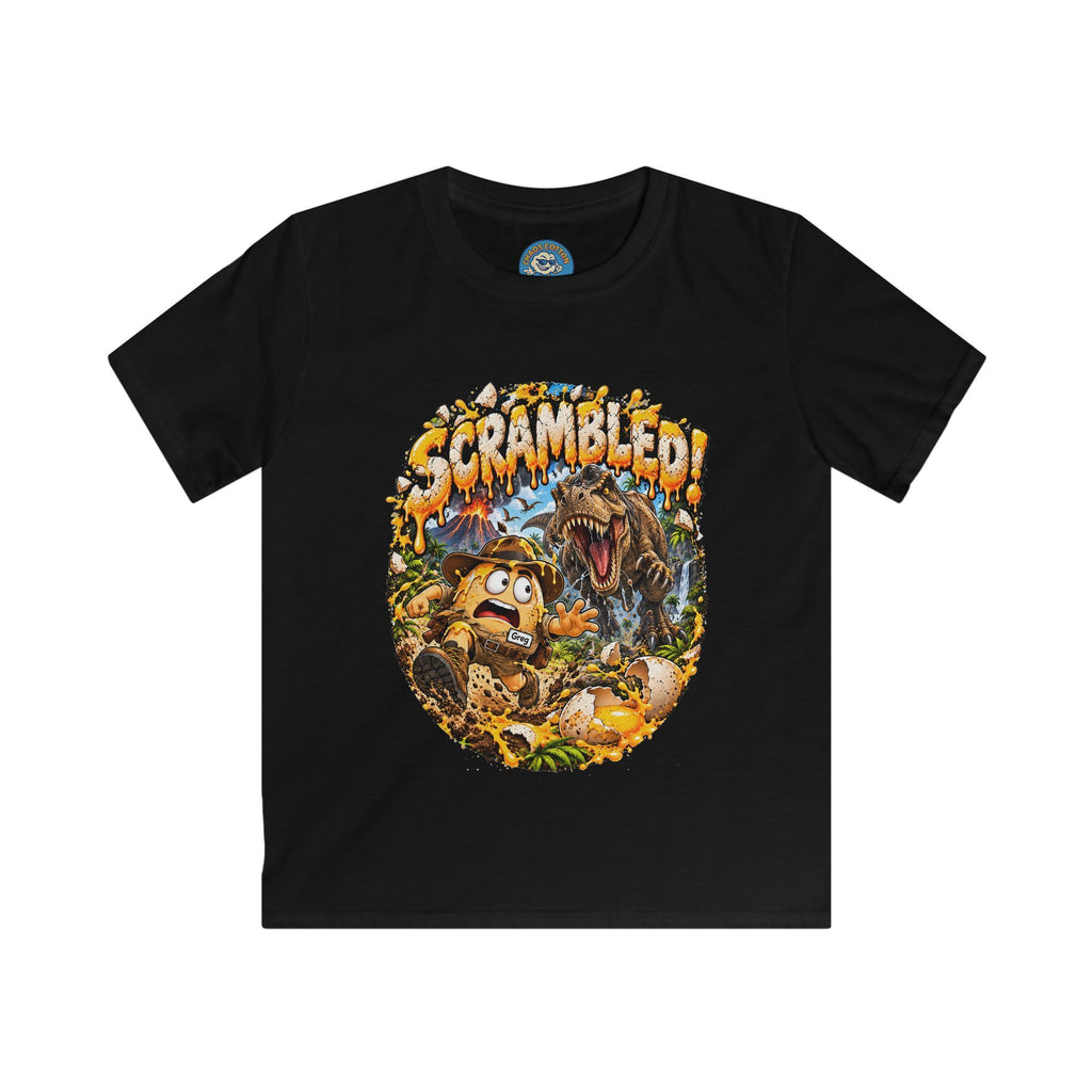 Greg the Egg "Scrambled Dinosaur" Kids T-Shirt