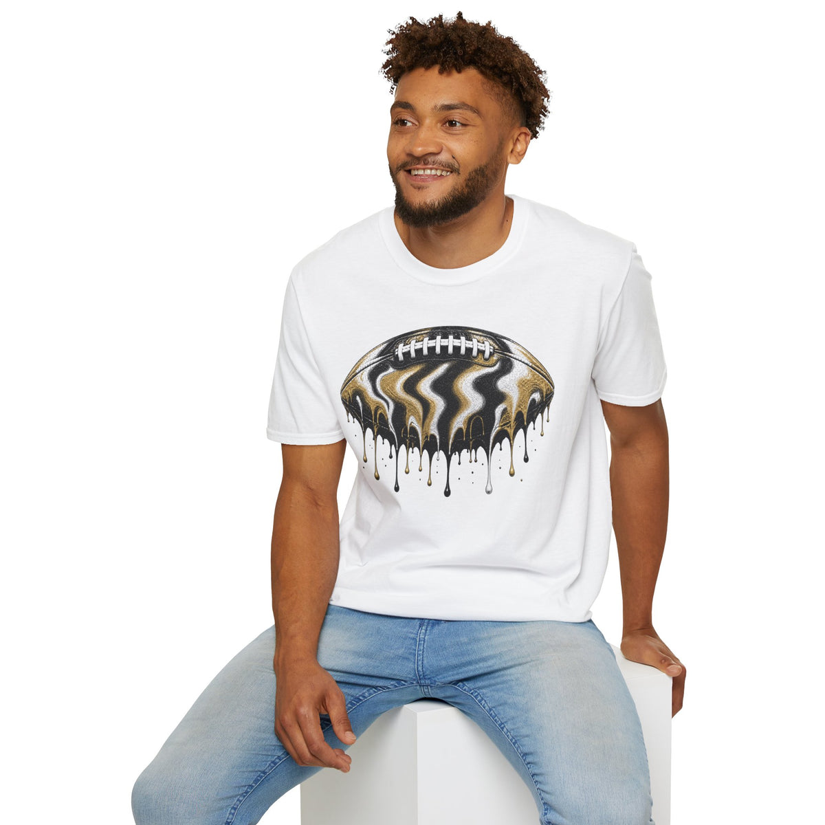 Vanderbilt Commodores Drip Football T-Shirt