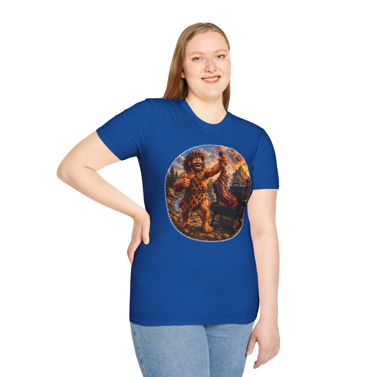 Caveman Grilling T-Shirt