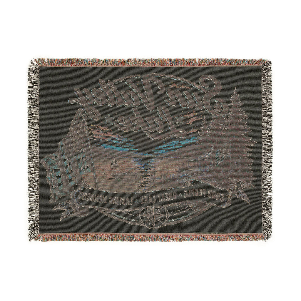Sun Valley Lake Woven Throw Blanket