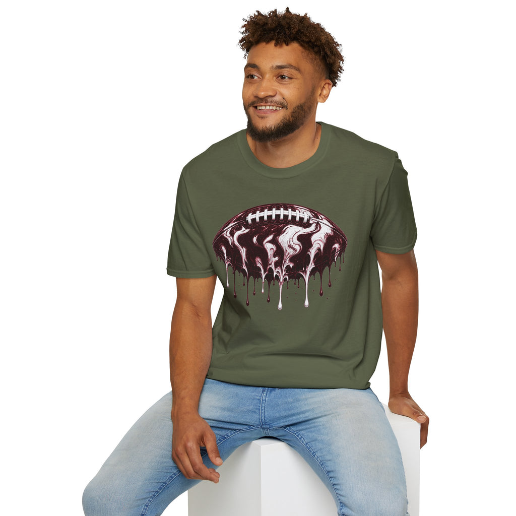 Mississippi State Bulldogs Drip Football T-Shirt