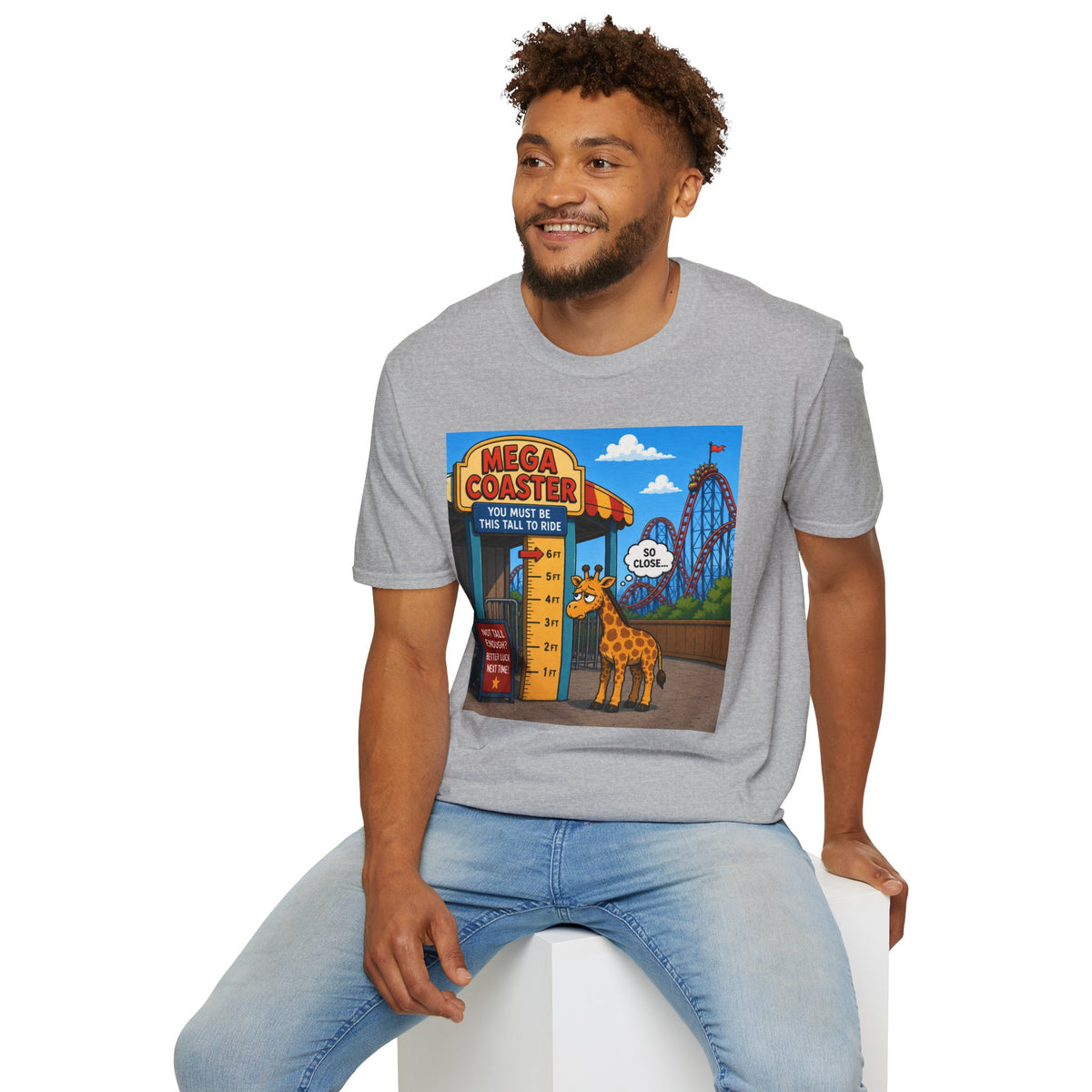 Almost Tall Enough Giraffe T-Shirt