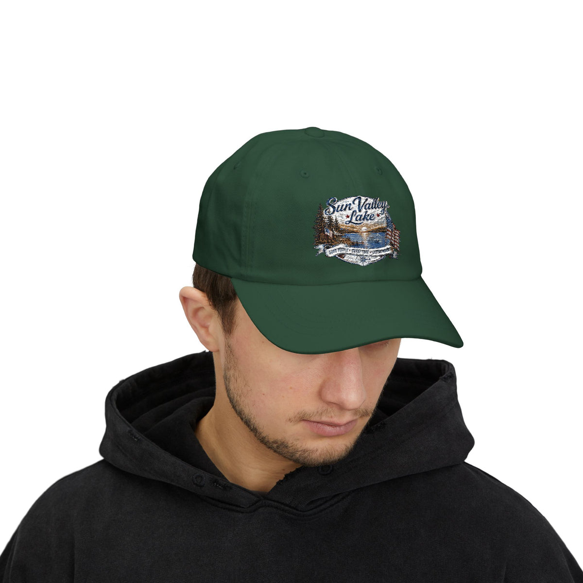 Sun Valley Lake Embroidered Cap - Adjustable Lake Life Hat
