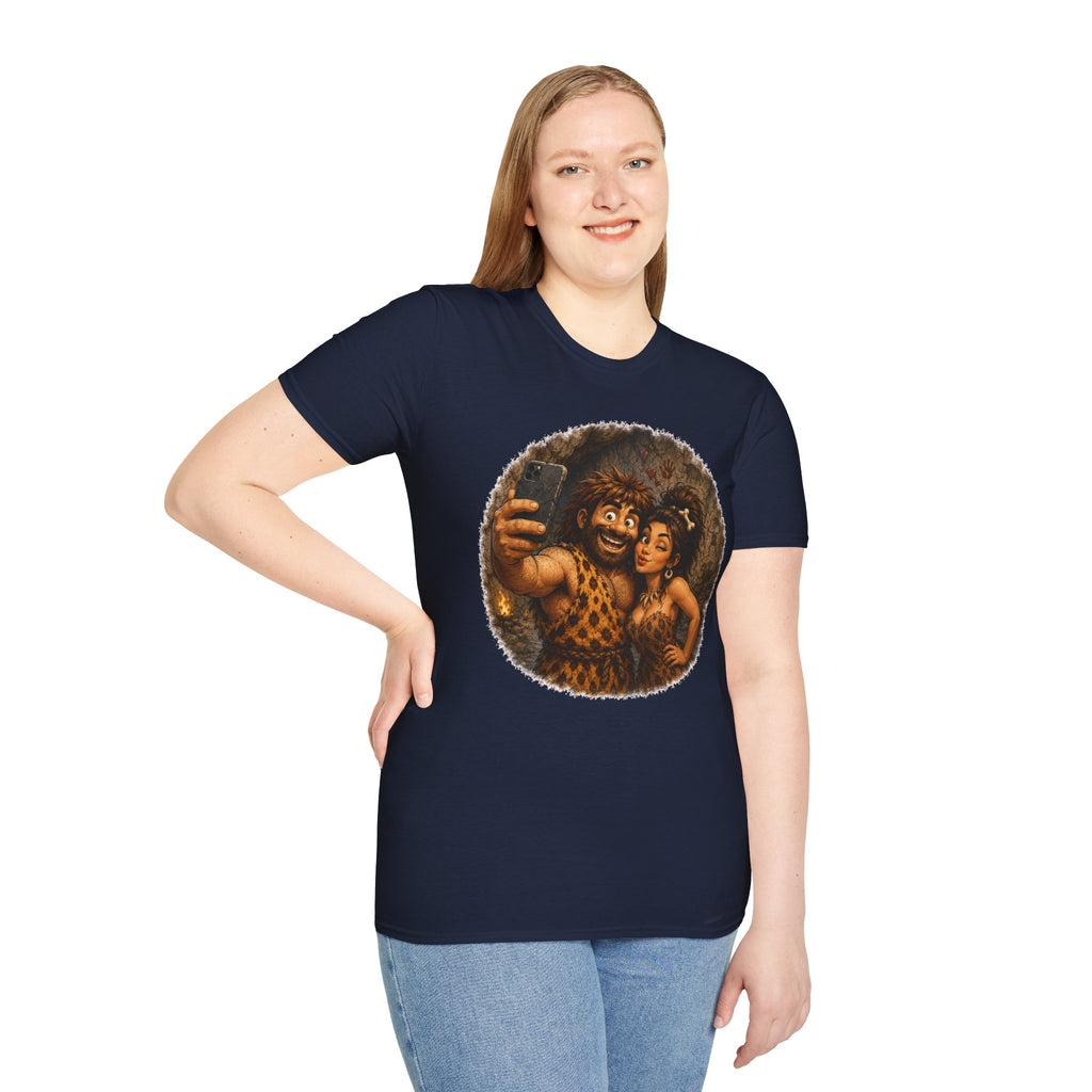 Caveman Couple Selfie T-Shirt