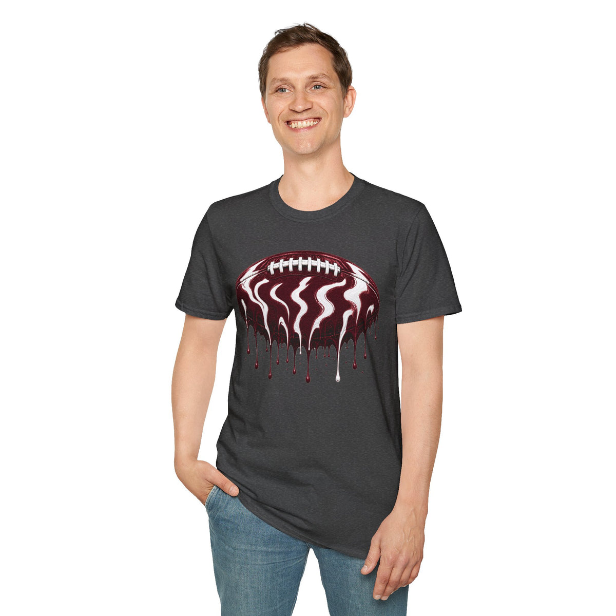 Texas A&M Aggies Drip Football T-Shirt
