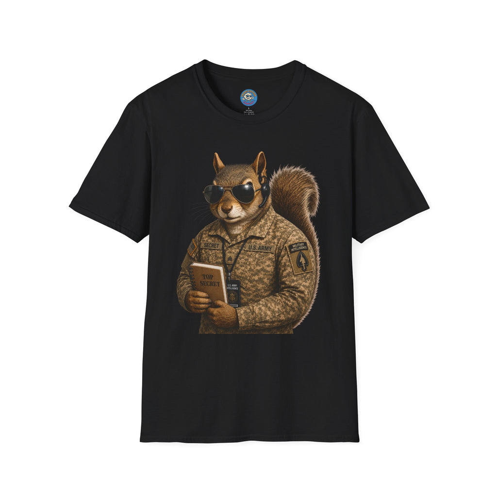 Secret Squirrel Military Intelligence Funny Tactical Squirrel Graphic