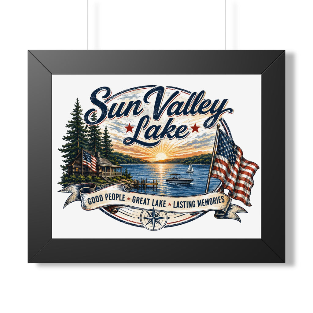 Sun Valley Lake Framed Wall Art