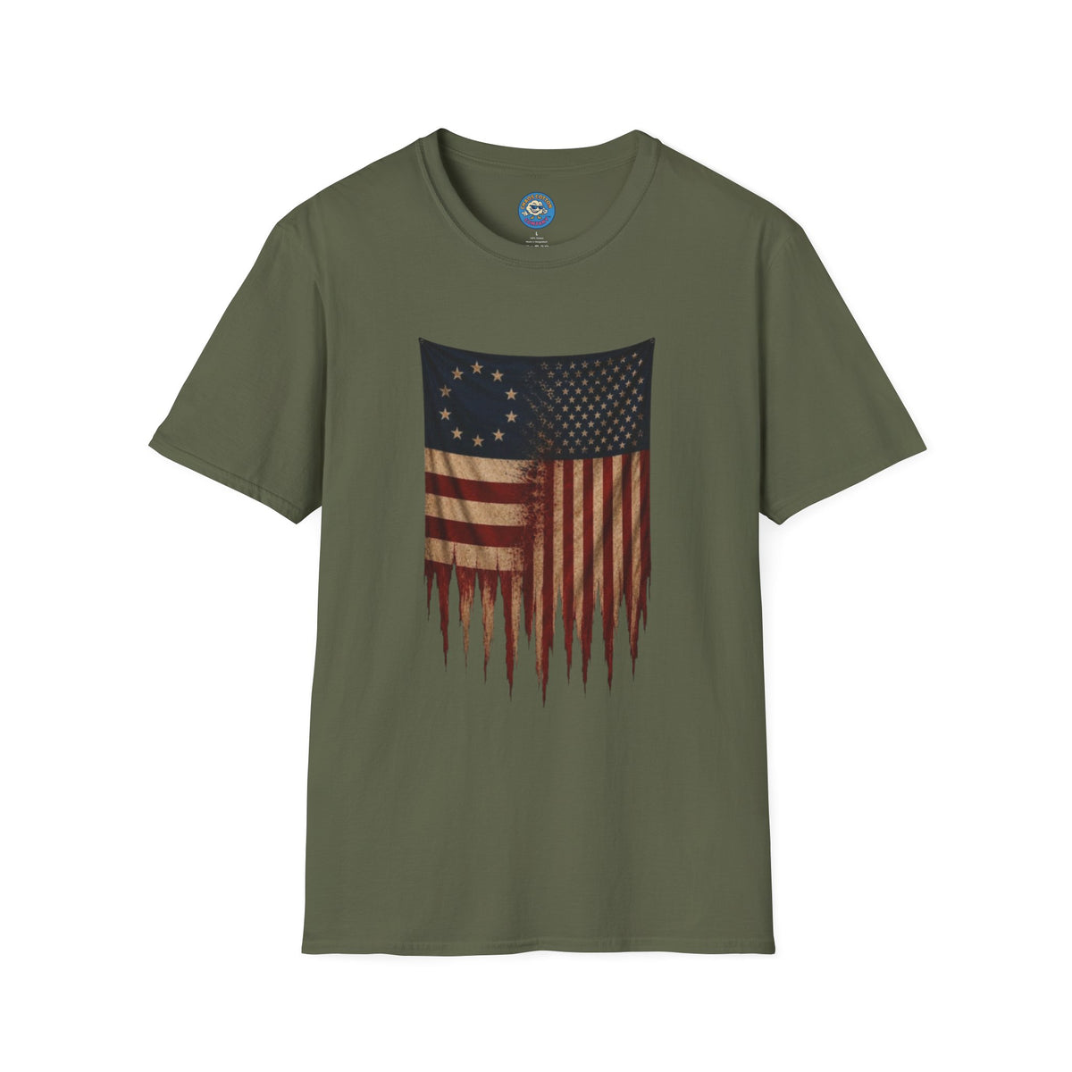 Two Eras, One Nation American Flag T-Shirt