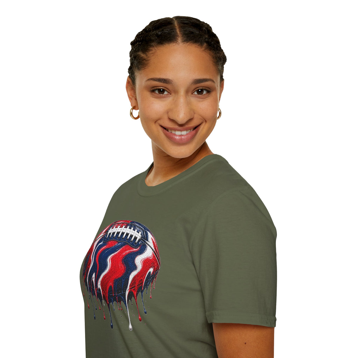 Ole Miss Drip Football T-Shirt