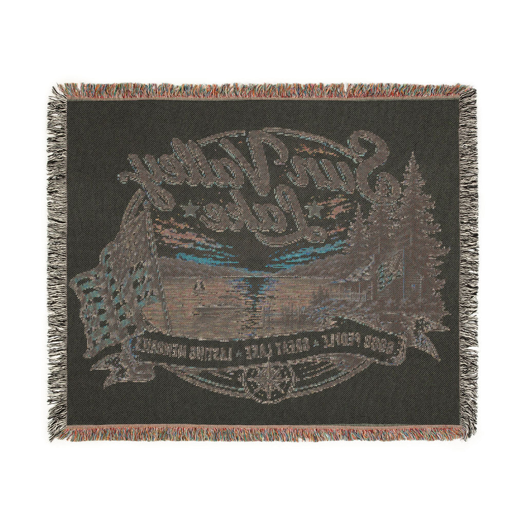 Sun Valley Lake Woven Throw Blanket