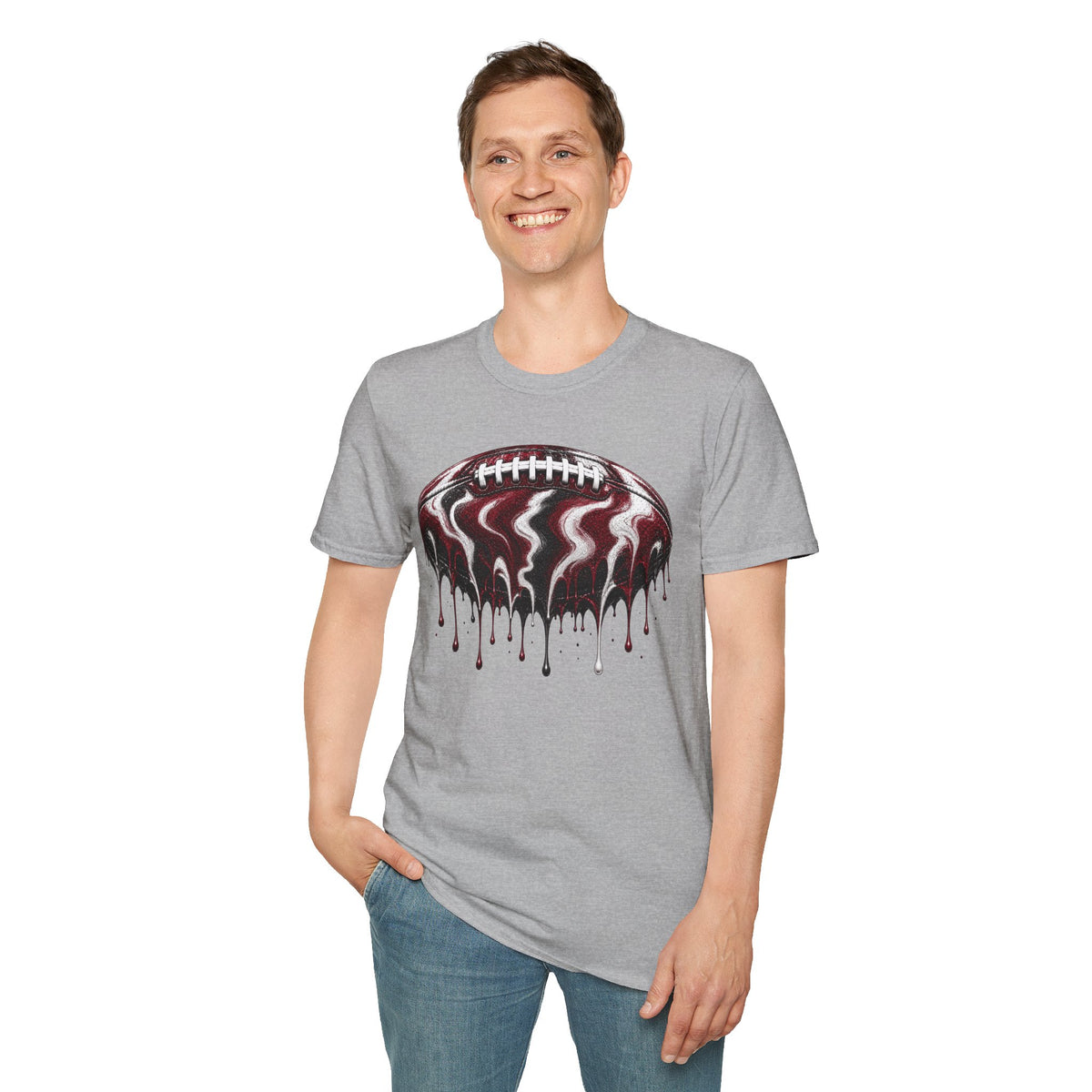 South Carolina Gamecocks Drip Football T-Shirt