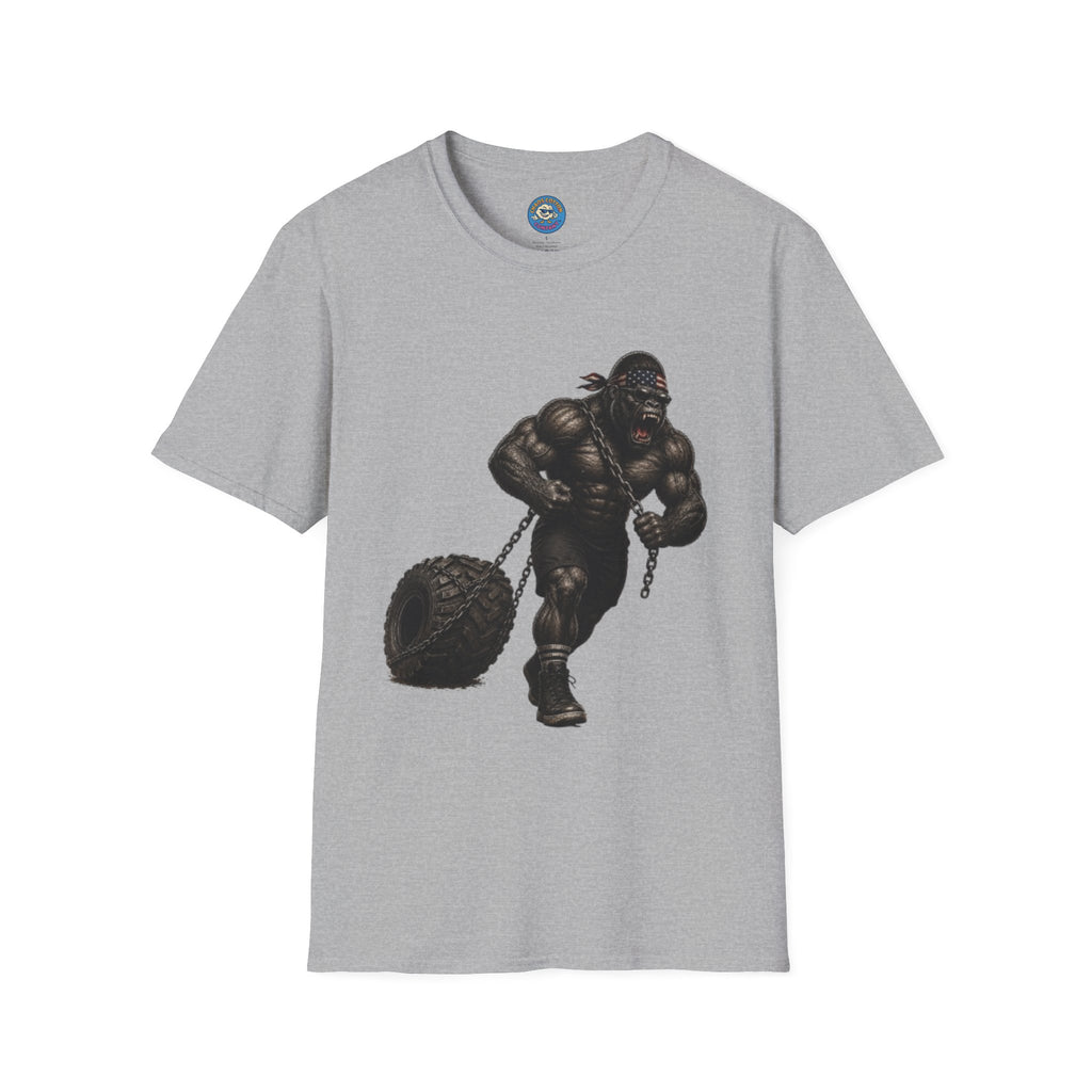 Gorilla Weightlifting T-Shirt (Tire Drag)