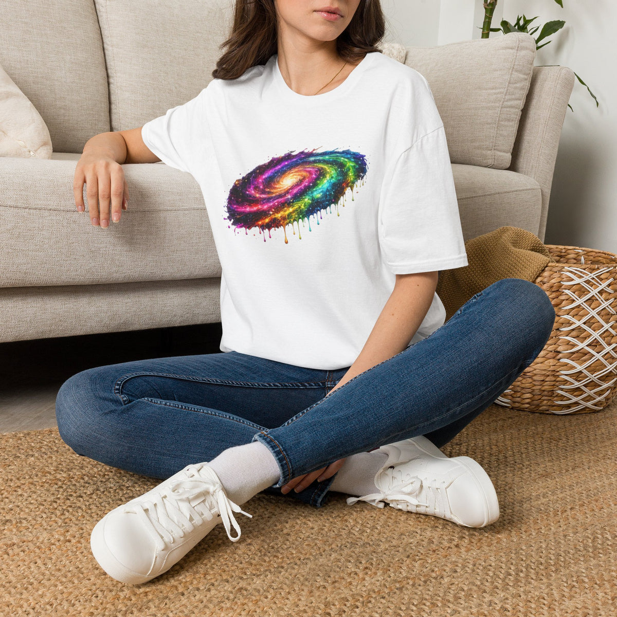 Rainbow Drip Galaxy T-Shirt