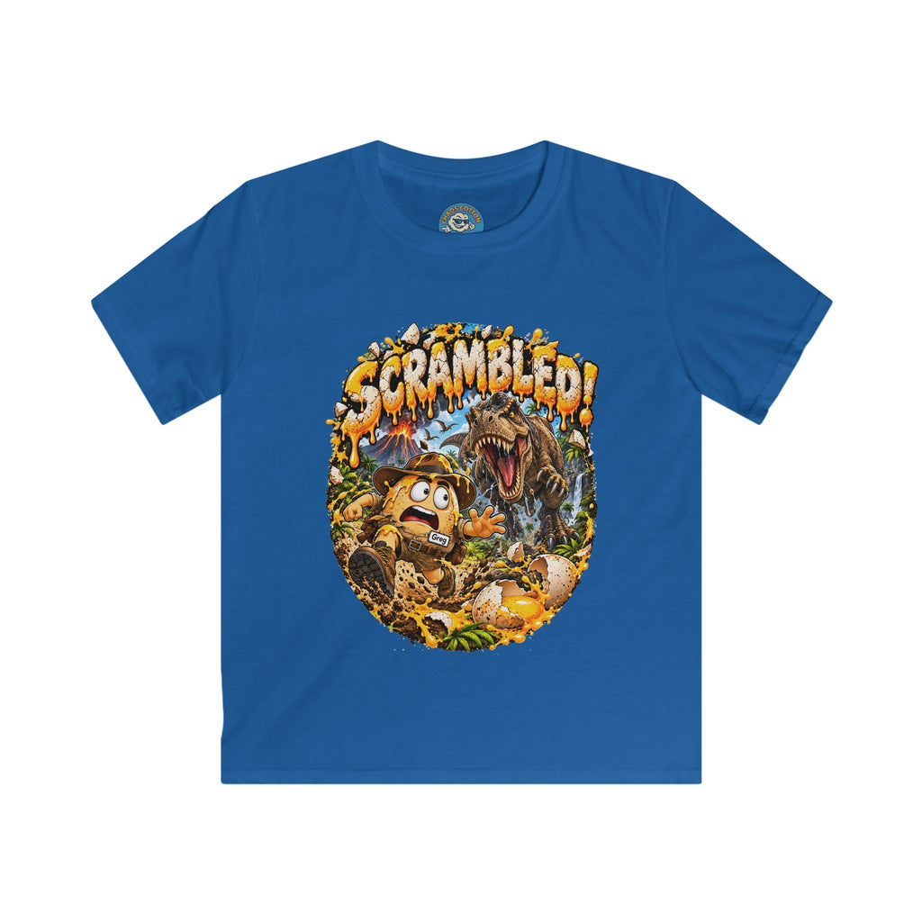 Greg the Egg "Scrambled Dinosaur" Kids T-Shirt