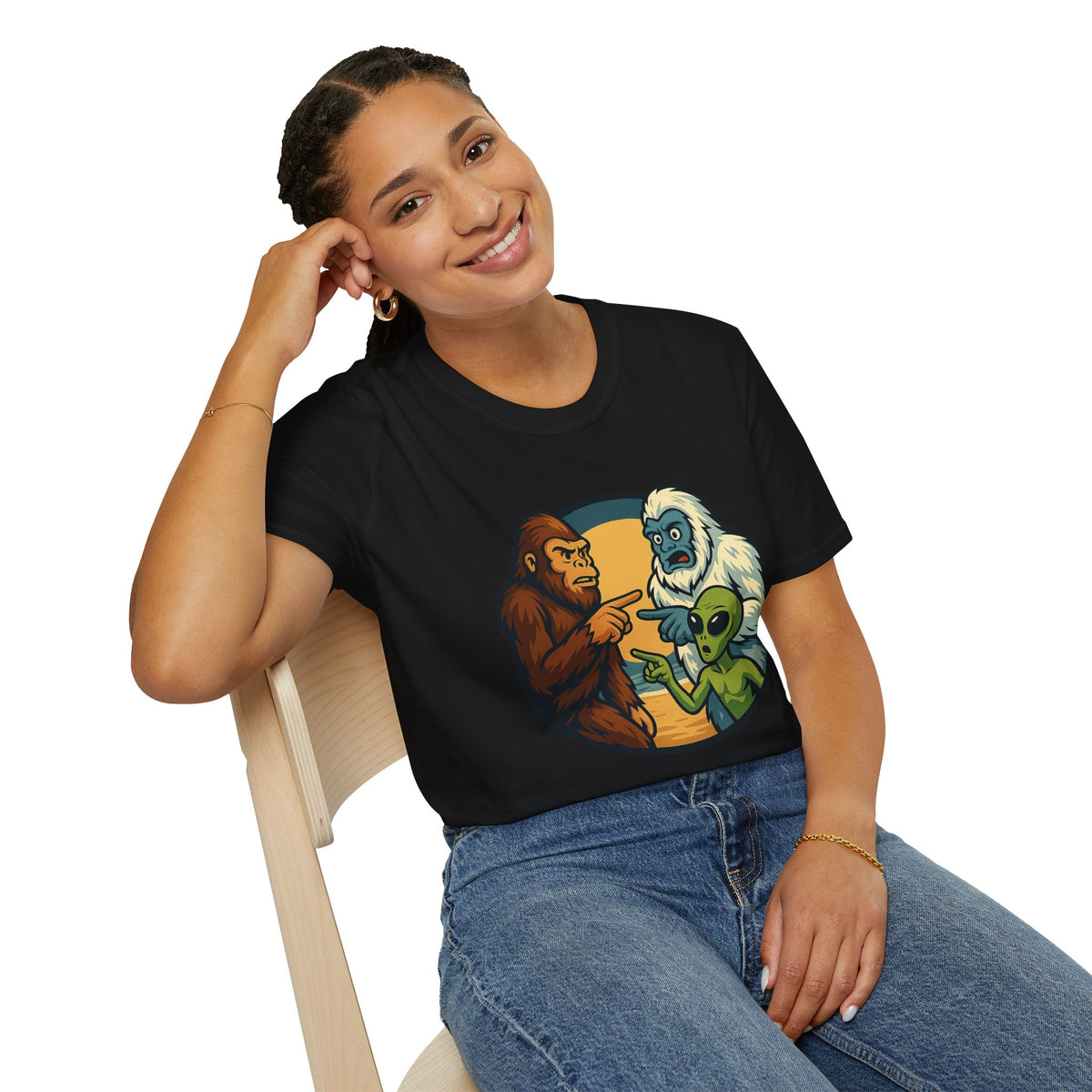 Wait... Youre Real Too? Bigfoot, Yeti and Alien T-Shirt