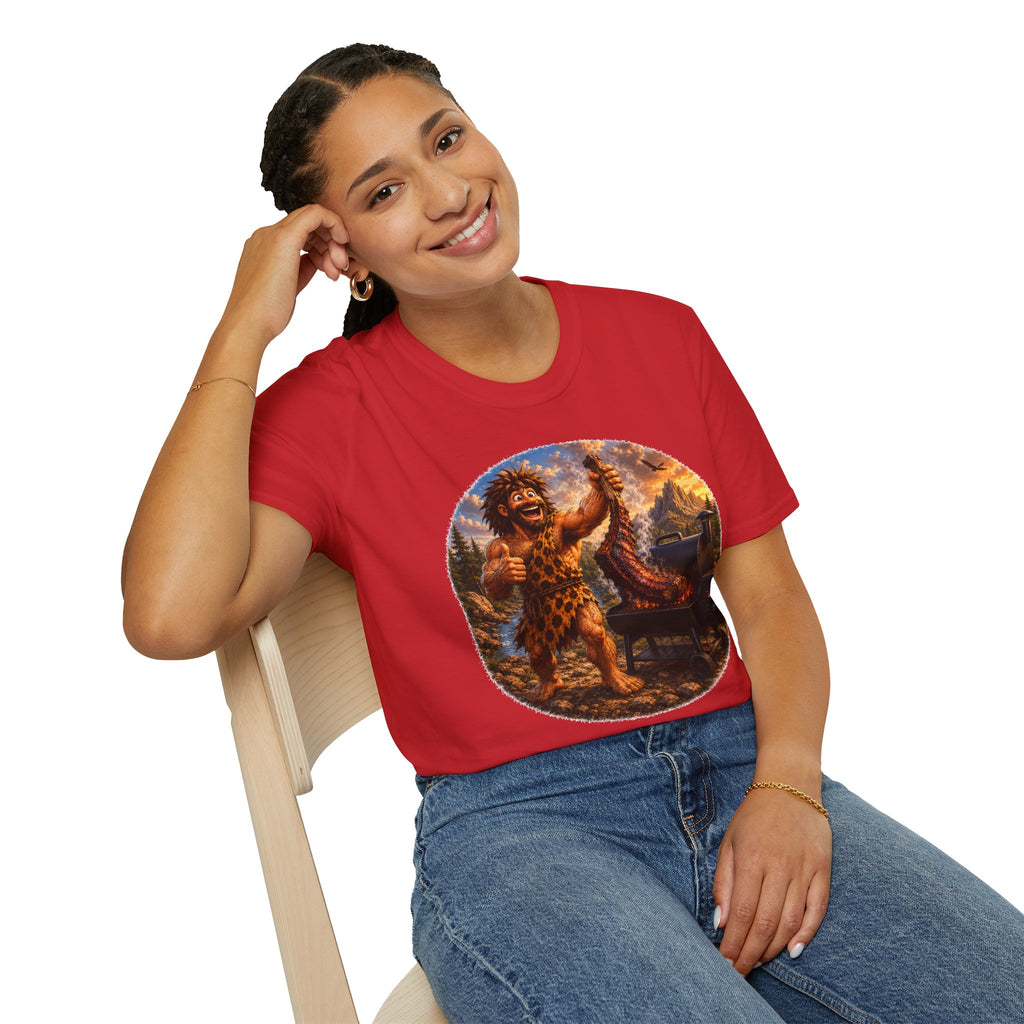 Caveman Grilling T-Shirt