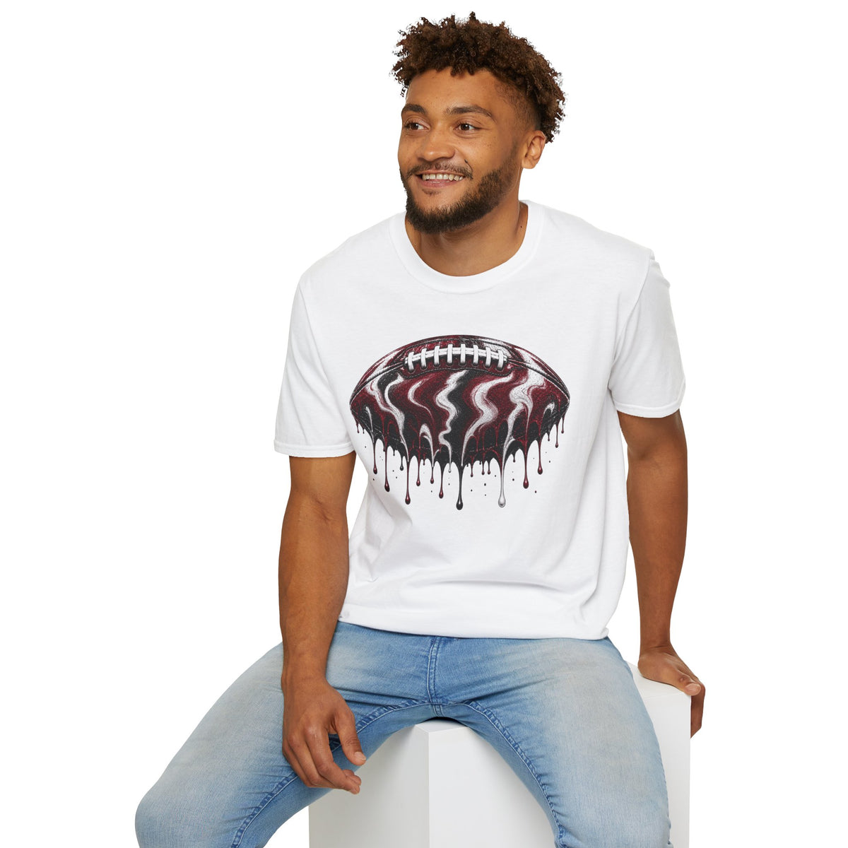South Carolina Gamecocks Drip Football T-Shirt