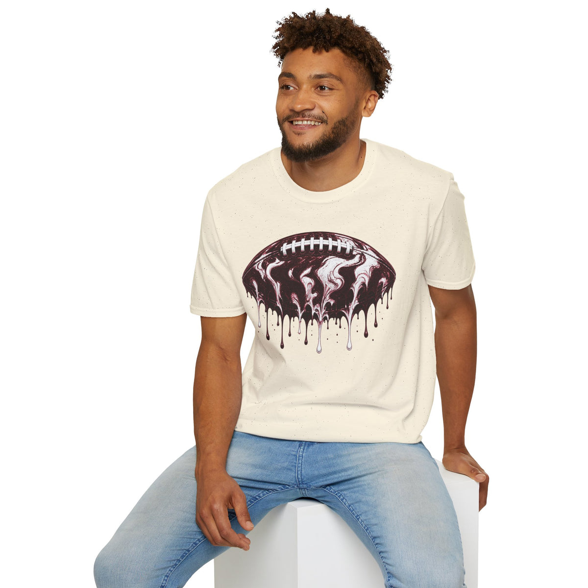 Mississippi State Bulldogs Drip Football T-Shirt