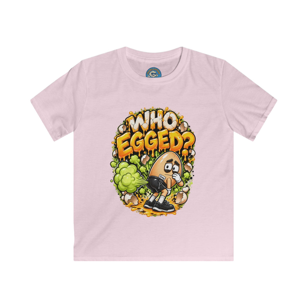 Greg the Egg "Who Egged" Kids T-Shirt