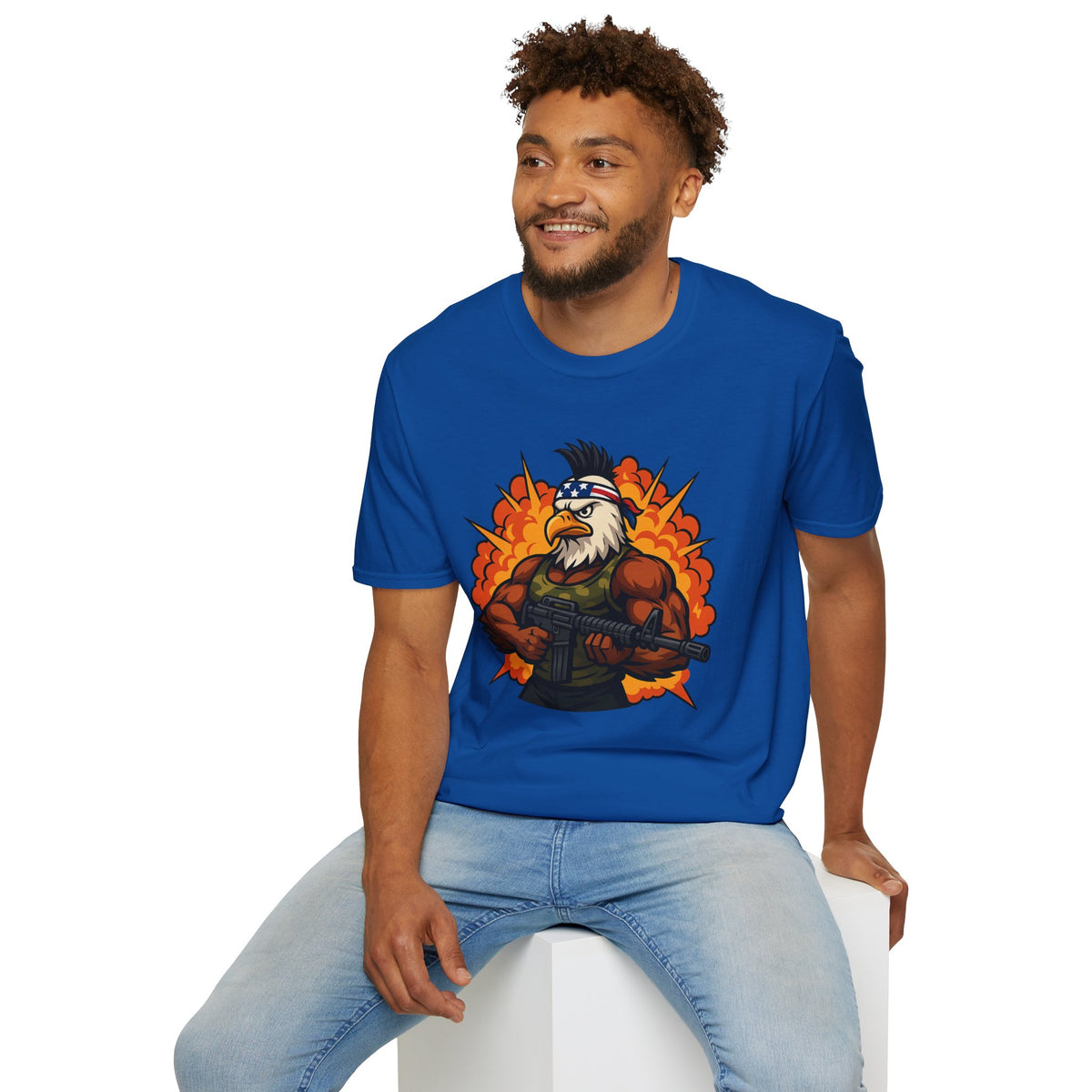 Patriotic Eagle Warrior T-Shirt