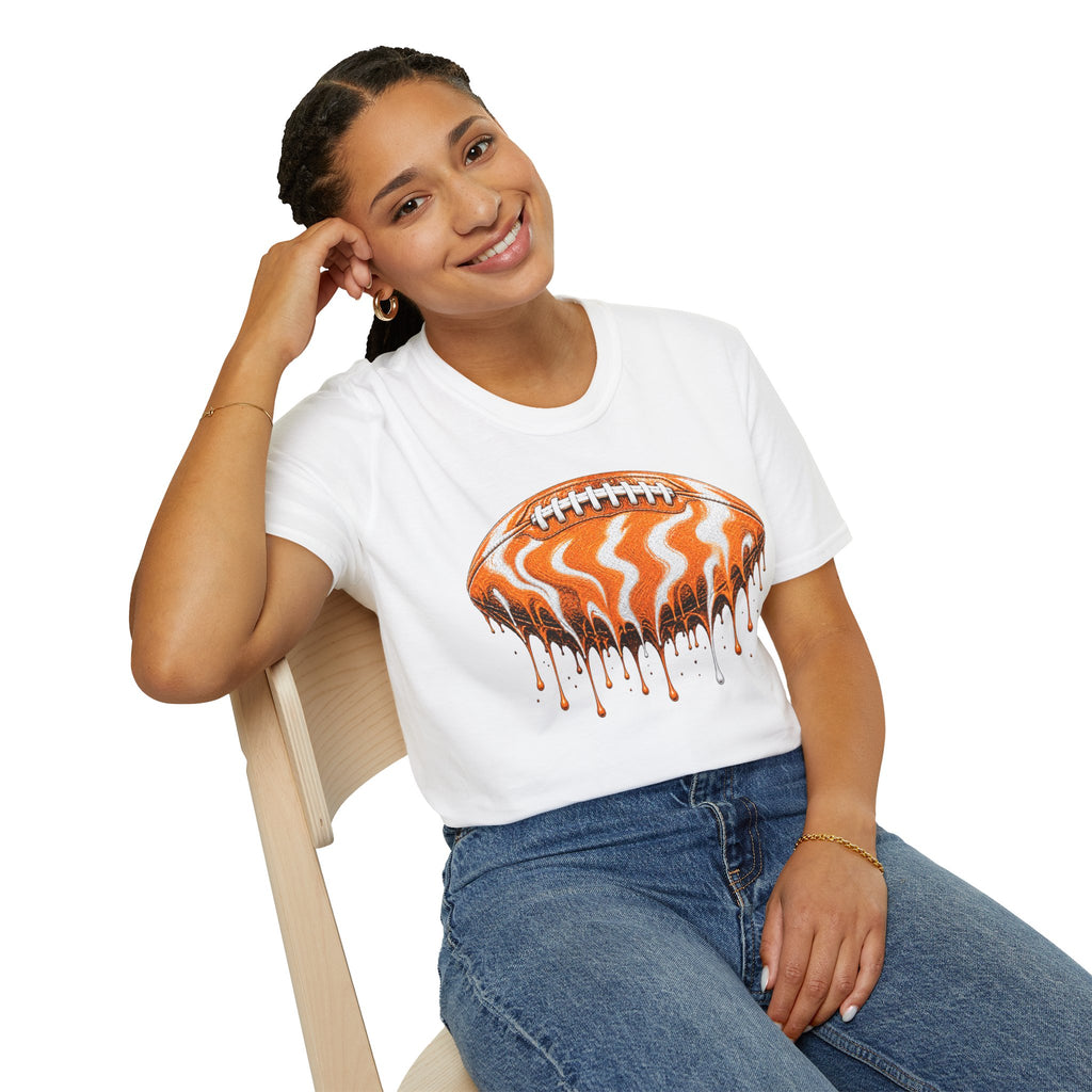 Tennessee Volunteers Drip Football T-Shirt