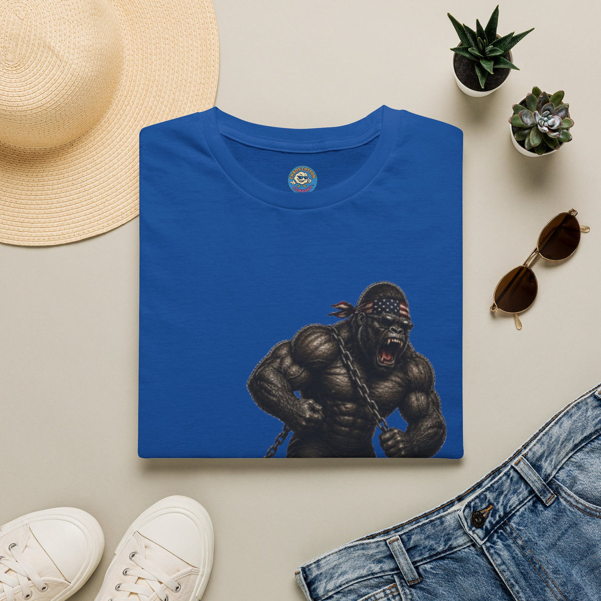 Gorilla Weightlifting T-Shirt (Tire Drag)