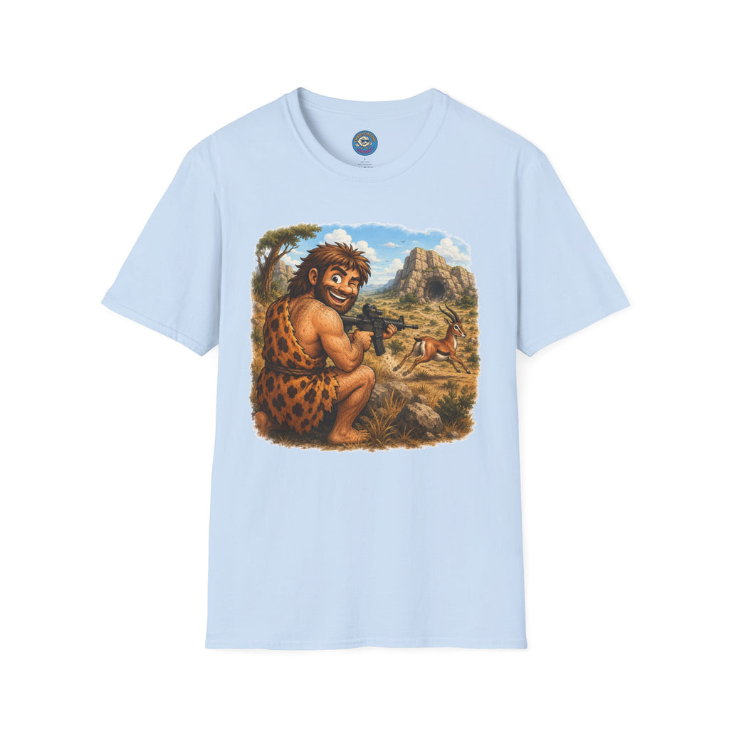 Caveman Hunting with an AR T-Shirt