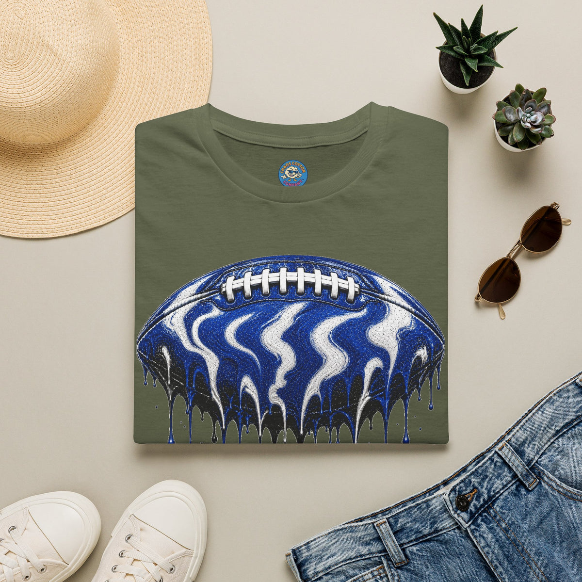 Kentucky Wildcats Drip Football T-Shirt