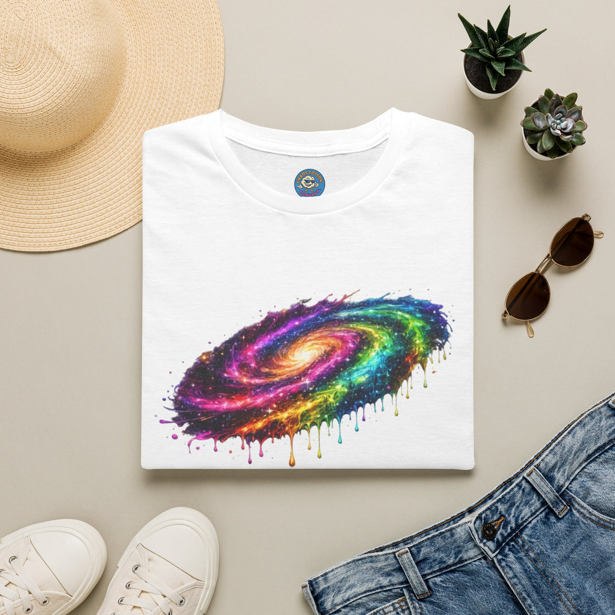 Rainbow Drip Galaxy T-Shirt