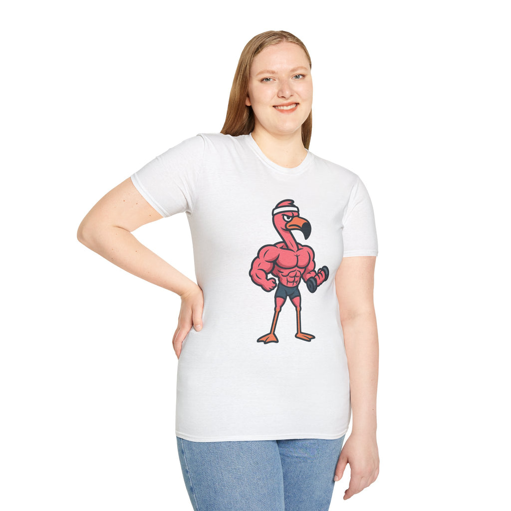 Skipping Leg Day Flamingo T-Shirt