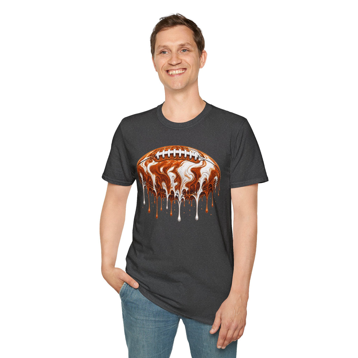 Texas Longhorns Drip Football T-Shirt